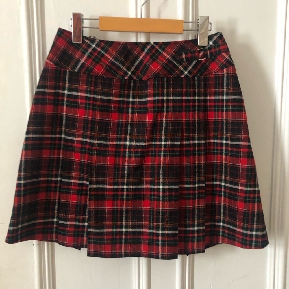 Gardeur Plaid  Tartan Wool Miniskirt Size 8